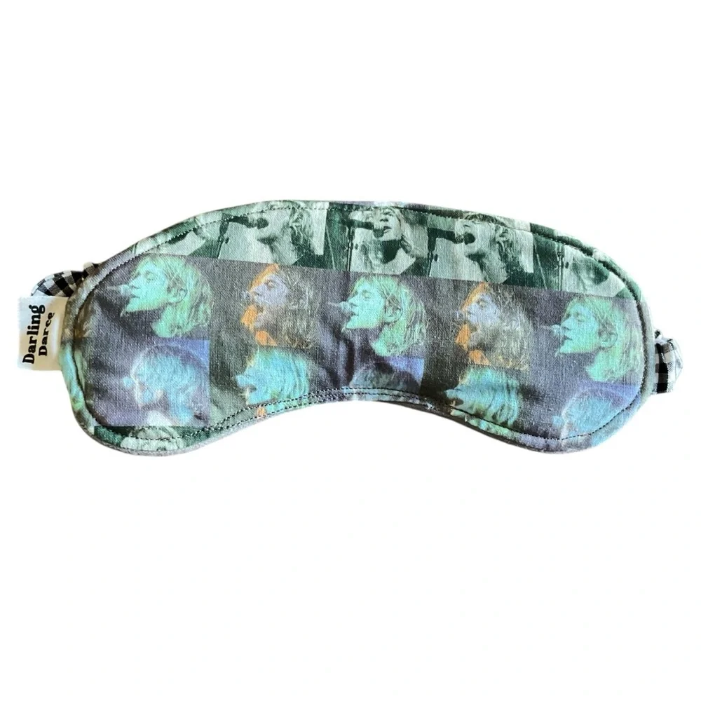 Nirvana Theme Kids Sleep Mask - Black